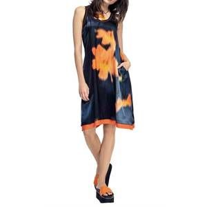 NEW BEATE HEYMANN mandarin dress in black mandarin